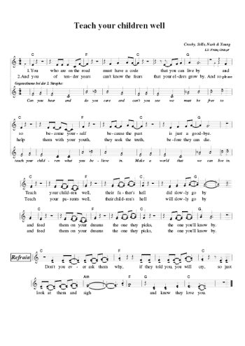 Teach your children well